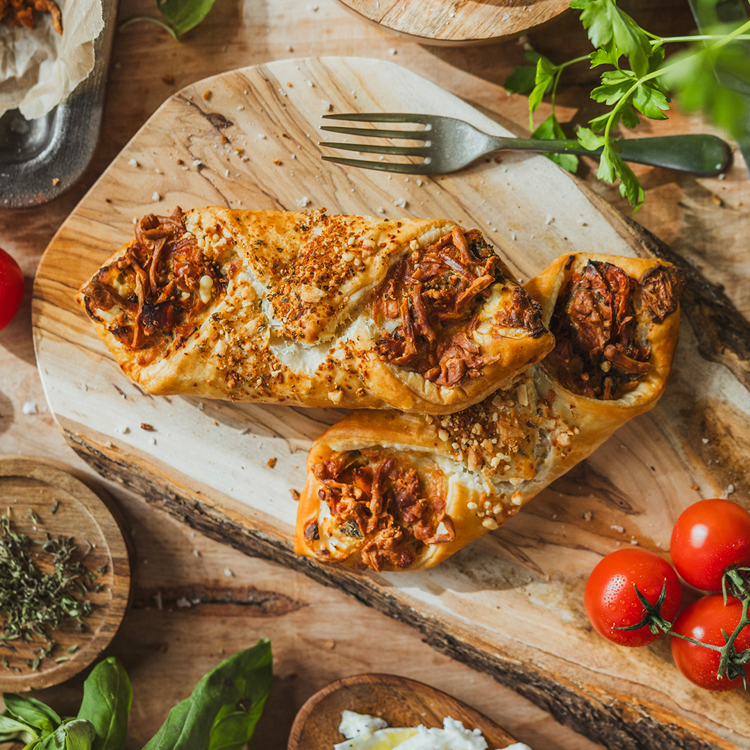 The Original Baker branding by Stratos Creative, featuring rustic pastries