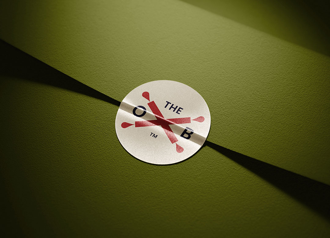 Round sticker with The Original Baker logo.