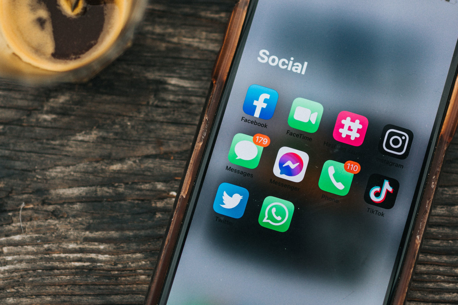 Social Apps on a phone