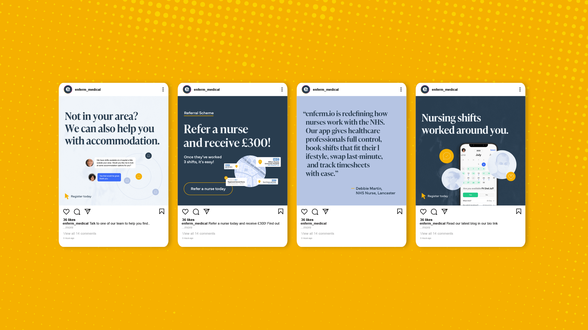 Enferm social media posts